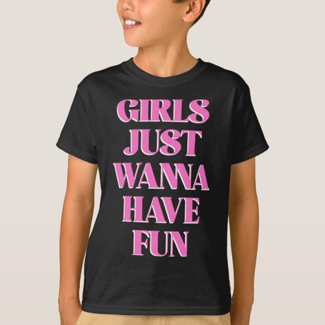 Camiseta Girls Just W Have Fun Long Sleeve  (Anverso)