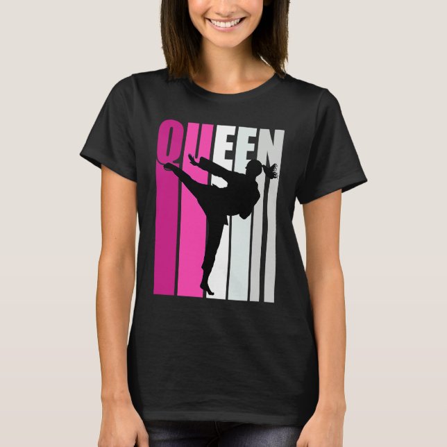 Camiseta Girls Karate Queen Cool Teenagers Fan Enthusiast W (Anverso)
