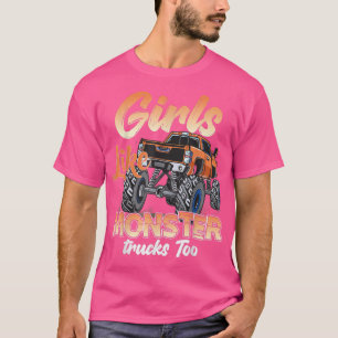 Camiseta Girls Like Monster Trucks Too715