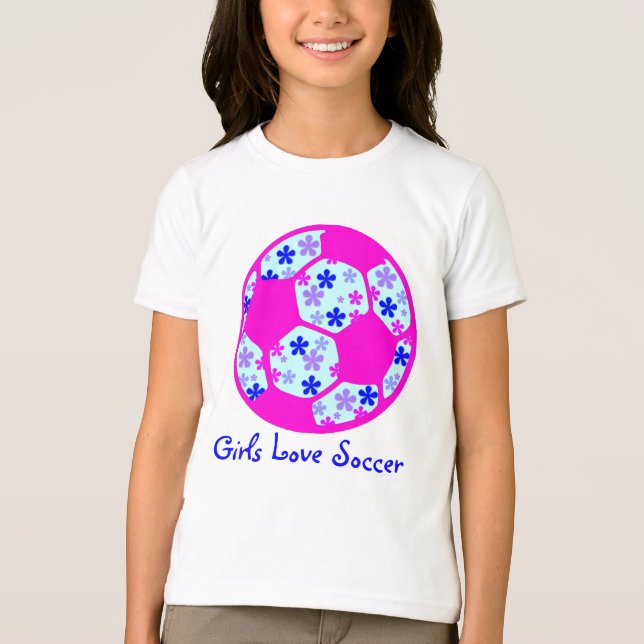 Camiseta Girls Love Soccer (Anverso)