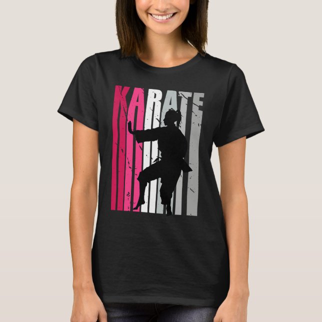Camiseta Girls Motivational Karate Birthday Loves Girl Dist (Anverso)