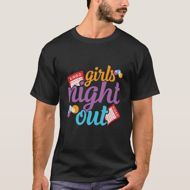 Camiseta Girls Night Out Bingo Player Bingo Caller (Anverso)