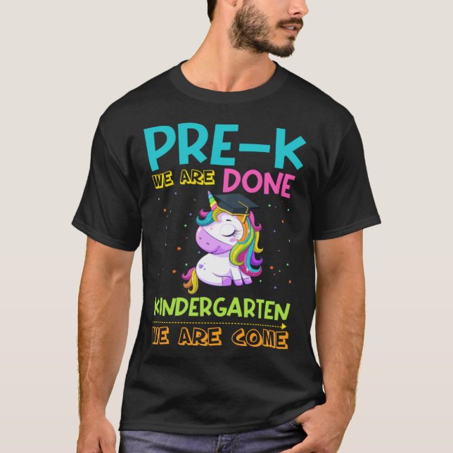 Camiseta Girls Pre-K Graduation Magical Unicorn (Anverso)