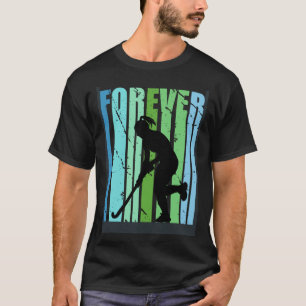 Camiseta Girls Retro Forever Hockey Plays Sports In Team Vi