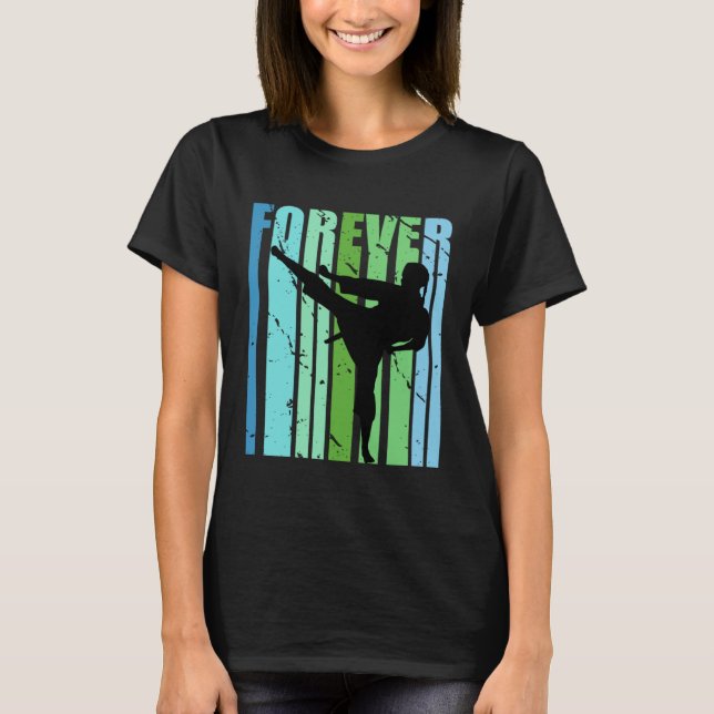 Camiseta Girls Retro Forever Jiu Jitsu Karate Judo Taekwond (Anverso)