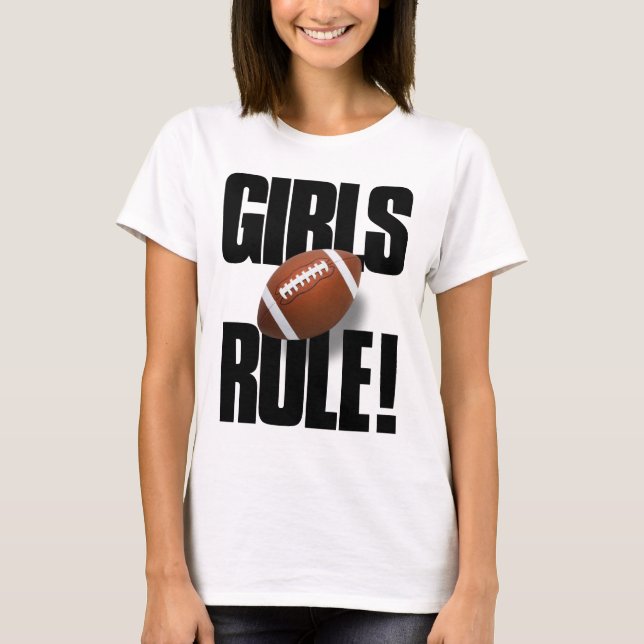 Camiseta GIRLS RULE! Football (Anverso)