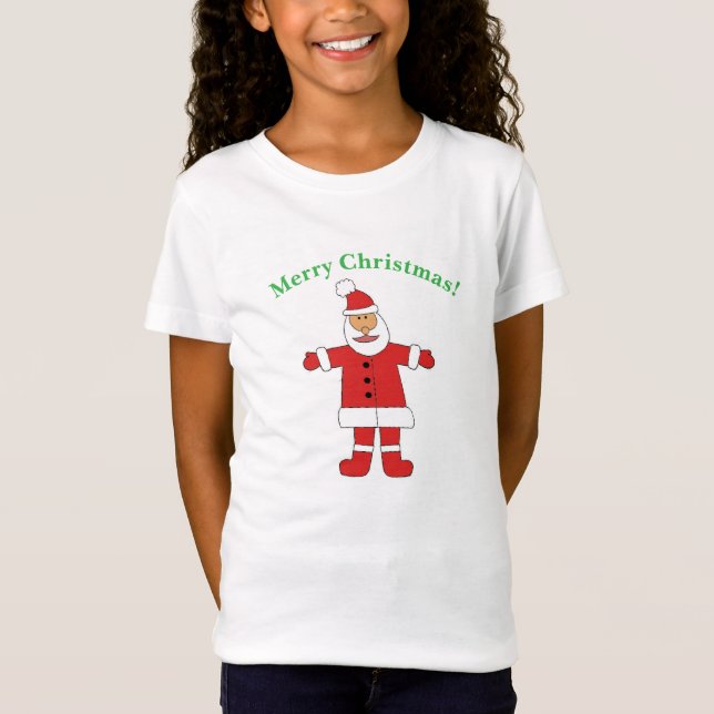 Camiseta Girls Santa Nice List T-Shirt (Anverso)