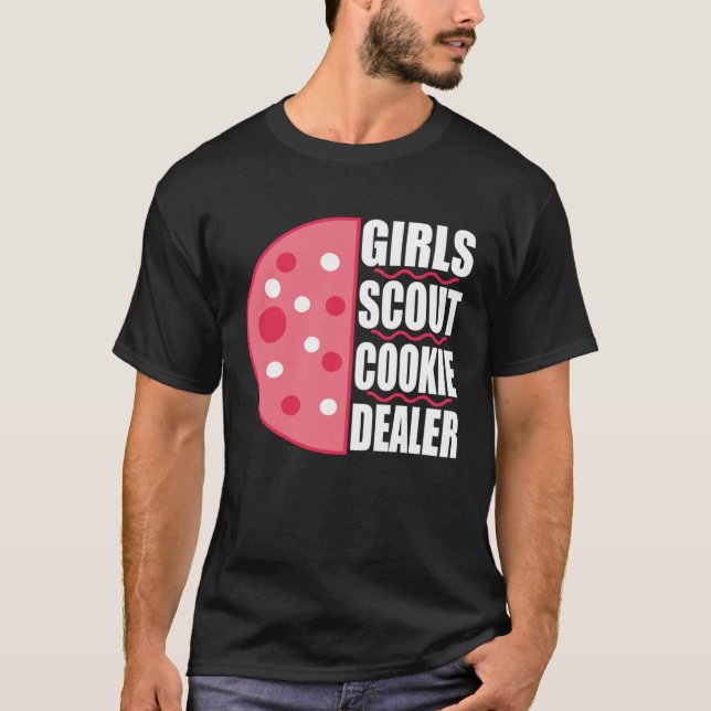 Camiseta Girls Scout Cookie Dealer for Cookie Lovers and Ba (Anverso)