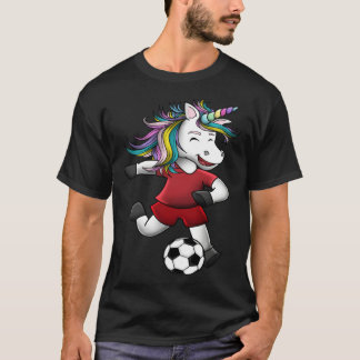 Camiseta Girls Soccer Unicorn Love Magical Team