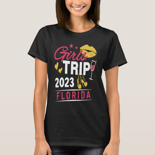 Camiseta Girls Trip 2023 Florida Weekend Travel Group Match (Anverso)
