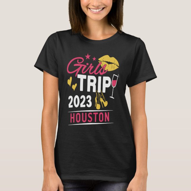 Camiseta Girls Trip 2023 Houston Weekend Travel Group Match (Anverso)