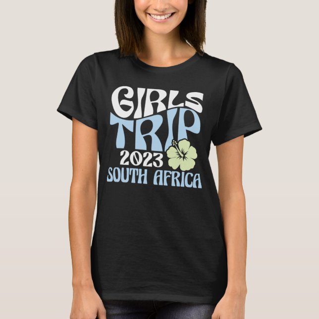 Camiseta Girls Trip 2023 South Africa Beach Destination Ret (Anverso)
