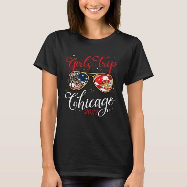 Camiseta Girls Trip Chicago 2023 For Women Weekend Chicago  (Anverso)