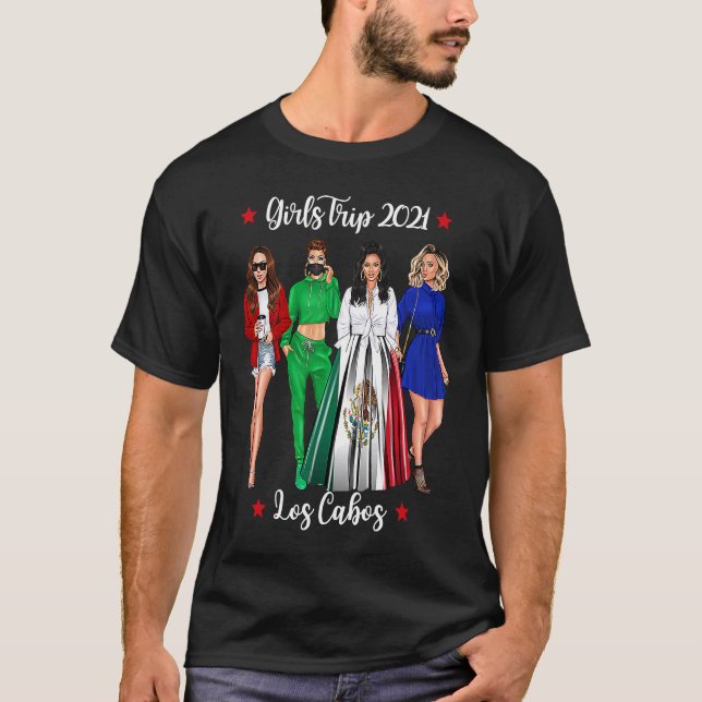 Camiseta Girls Trip Los Cabos Holiday Cute Woman Hen Do Coo (Anverso)