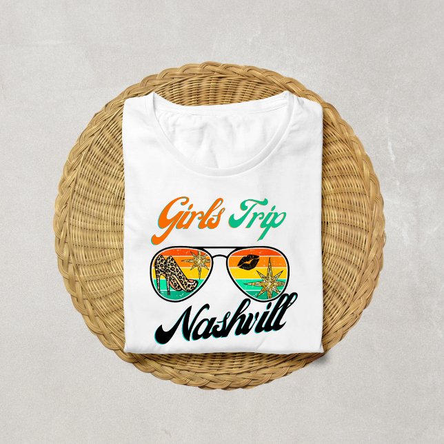 Camiseta Girls Trip Nashville 2026 para mujeres de (Girls Trip Nashville 2026 Shirt for Women Weekend)