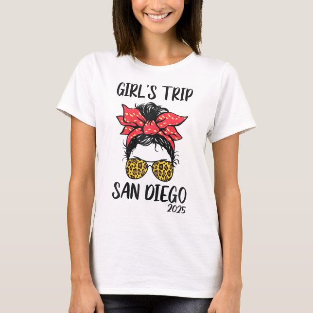 Camiseta Girls Trip San Diego 2025 Vacation Girls Weekend M (Anverso)