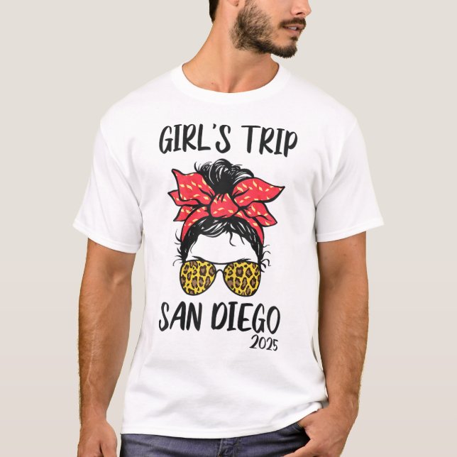 Camiseta Girls Trip San Diego 2025 Vacation Girls Weekend M (Anverso)