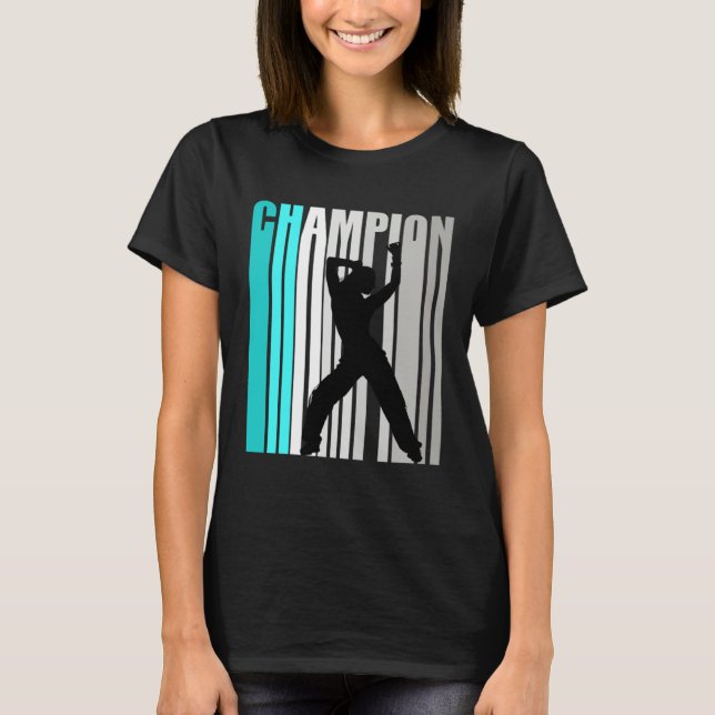 Camiseta Girls Turquoise Dance Champion Dance Team (Anverso)