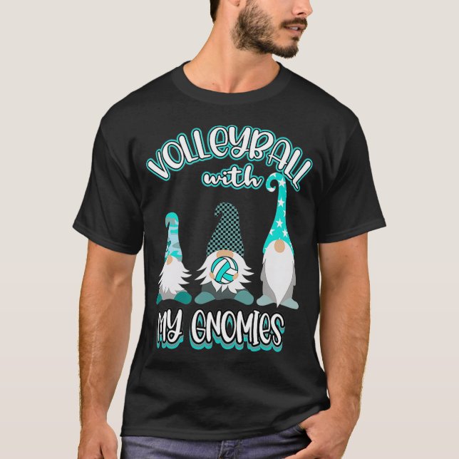 Camiseta Girls Volleyball Gnomes Great nage Player Practice (Anverso)