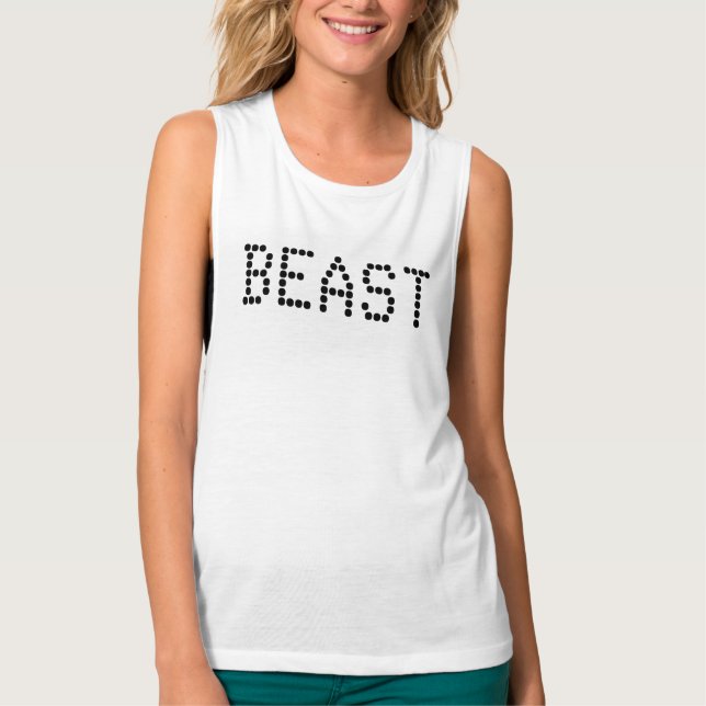 Camiseta Girly BEAST Bella Flowy Musculares (Anverso)