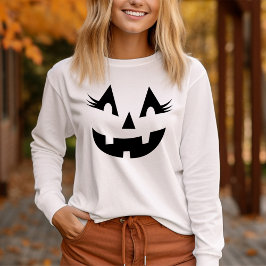 Camiseta Girly Jack O Lantern Calabaza Halloween