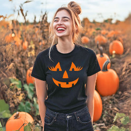 Camiseta Girly Jack O Lantern Calabaza Halloween
