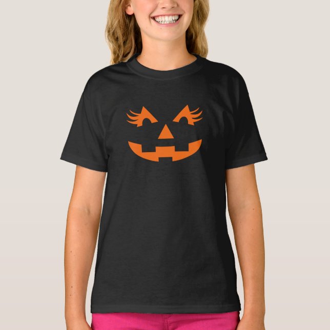 Camiseta Girly Jack O Lantern Halloween (Anverso)