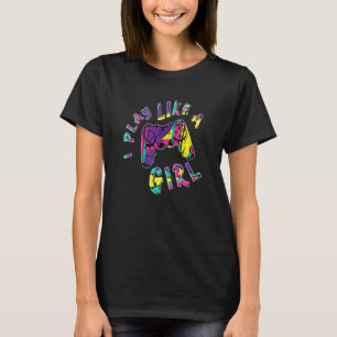Camiseta Girly Juego Como Un Chica De Video Game Controller