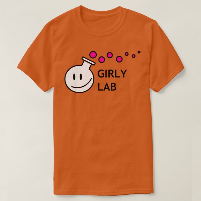 CAMISETA GIRLY LAB (Diseño del anverso)