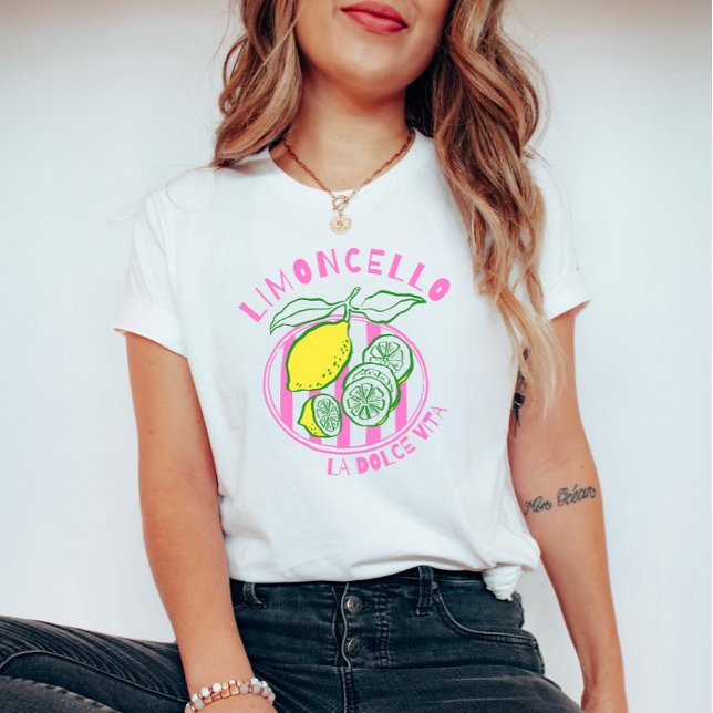 Camiseta Girly Limoncello– La Dolce Vita Pink (Subido por el creador)