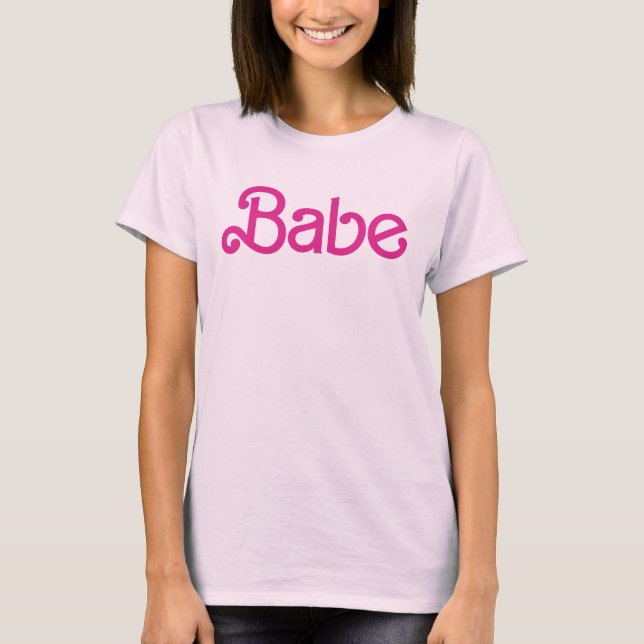 Camiseta Girly Pink Babe (Anverso)