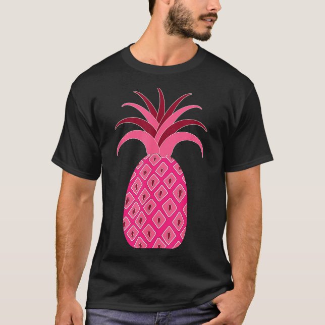 Camiseta Girly Pink Pineapple (Anverso)