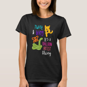 Camiseta Giro De Artista De Globos Y Bola De Animales De Gl