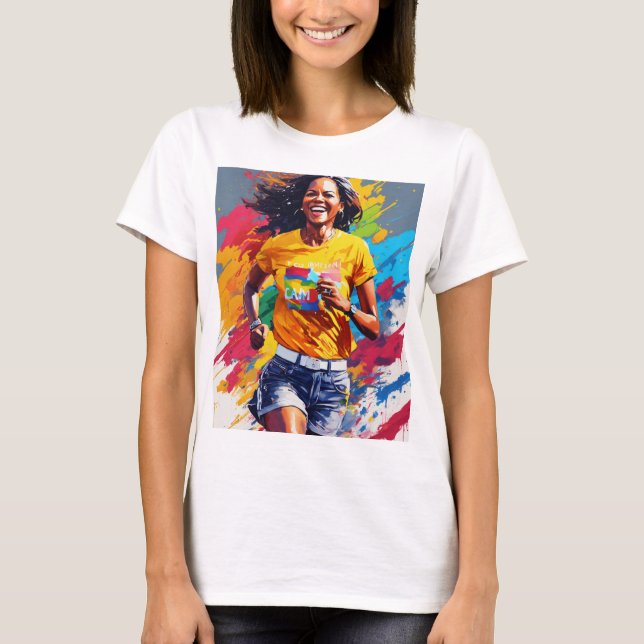 Camiseta giro de color (Anverso)