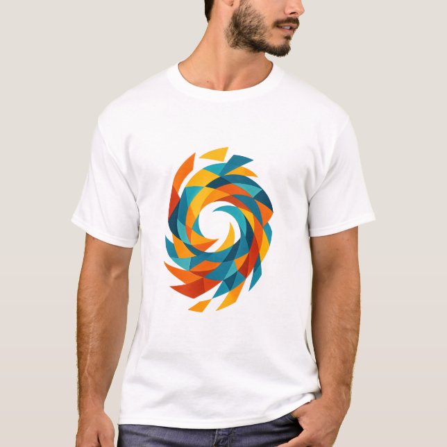 Camiseta Giro de colores (Anverso)