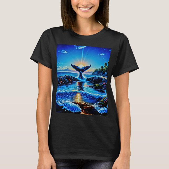 Camiseta Giro de la cola de la ballena (Anverso)