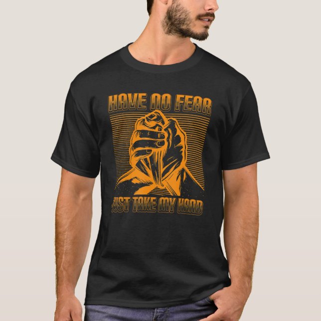 Camiseta Giro de la muñeca y lucha de la mano (Anverso)