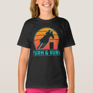 Camiseta Giro De Racer De Barril Y Burn De Caballos