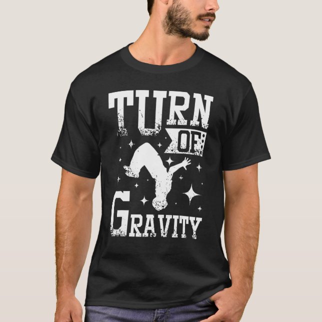 Camiseta Giro Del Retroceso De Gravity Parkour (Anverso)