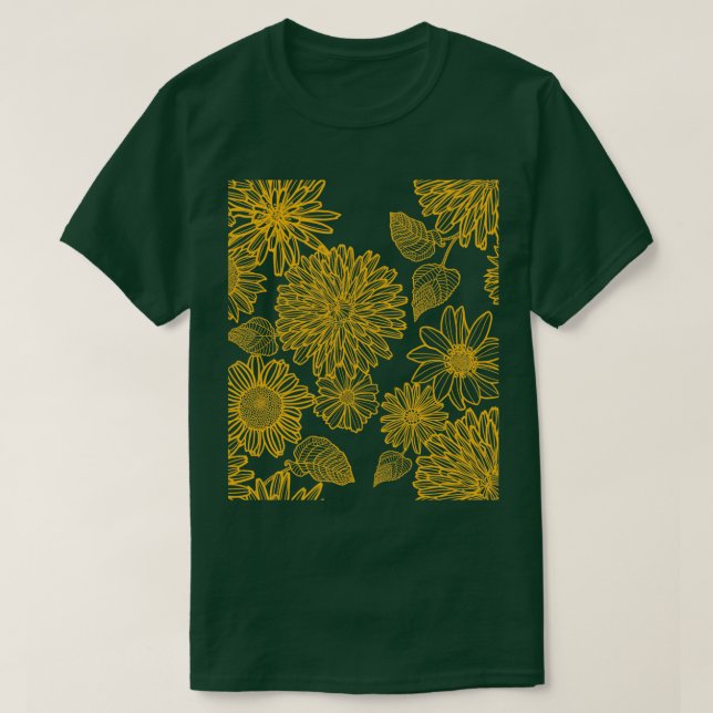Camiseta Giro dorado Mandala 7 (Diseño del anverso)