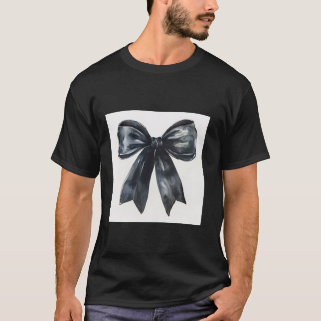 Camiseta Giro en agua coqueta estética negro B (Anverso)