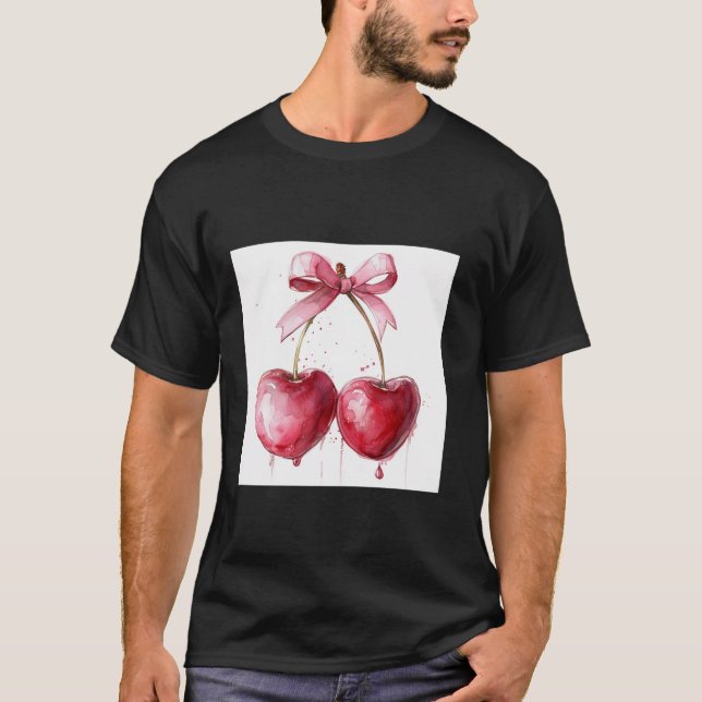 Camiseta Giro en agua coqueta Estético de Bo rosa (Anverso)