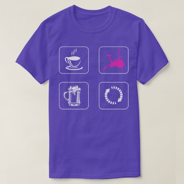 Camiseta Giro en la clase Spin en el gimnasio para el vino  (Diseño del anverso)