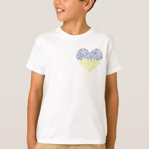 Camiseta Giro espiral mehandi corazón Colores de la bandera