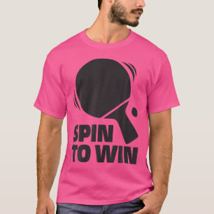 Camiseta Giro Para Ganar El Juego De Pingpong Mesa Jugador