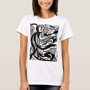 Camiseta Giros abstractos y olas