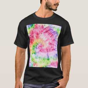 Camiseta Giros de verano: Patrón de tinta-tinte Pastel