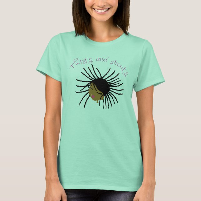 Camiseta Giros y gritos: Tee femenino (Anverso)