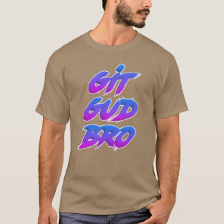 Camiseta Git Gud Hermano Contorno Blanco chico