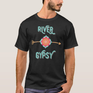 Camiseta Gitana de río femenino, diversión de verano de las